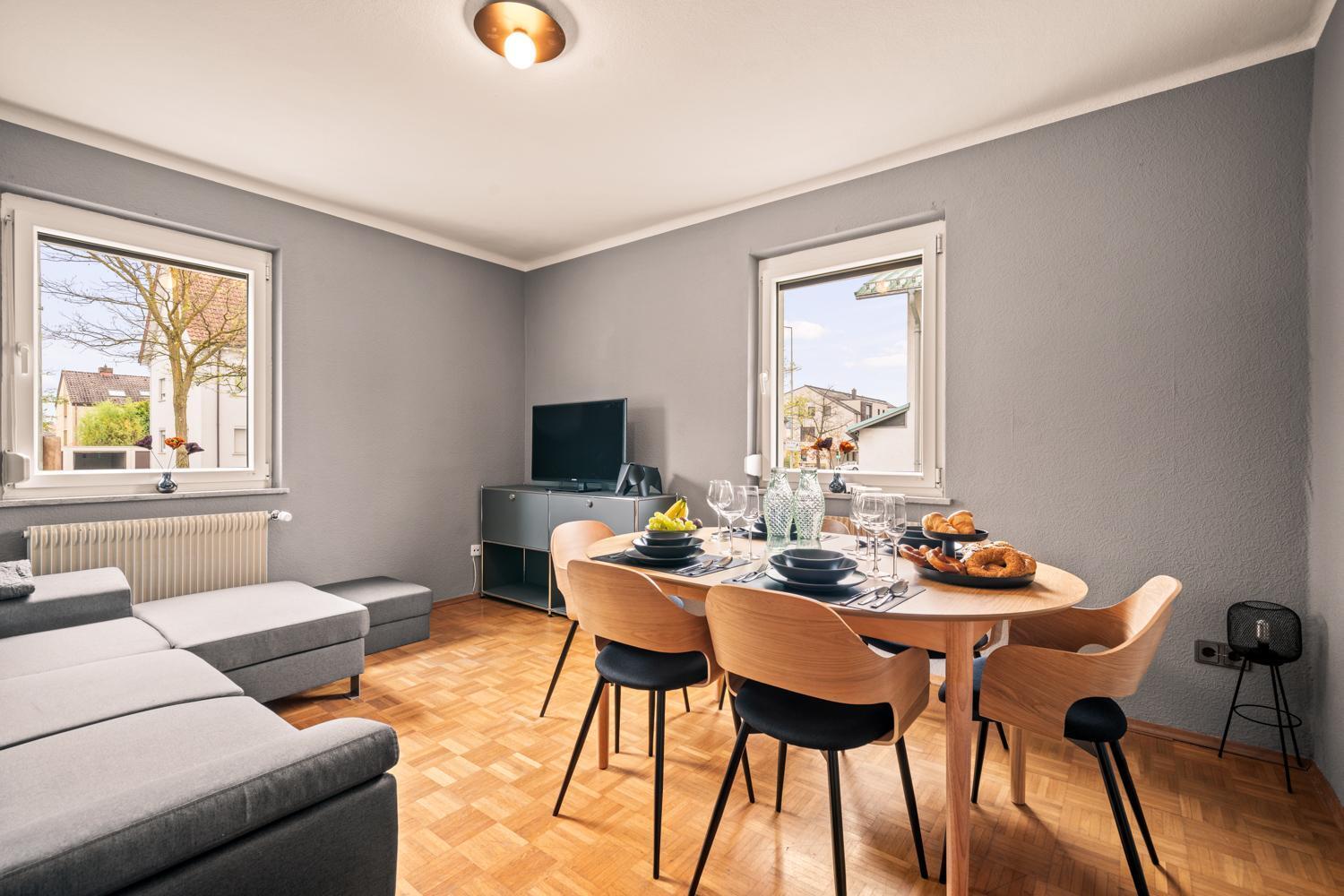 Apartment Fuer Bis Zu 6 Personen Mit Terrasse Und Klima Фридрихсхафен Экстерьер фото